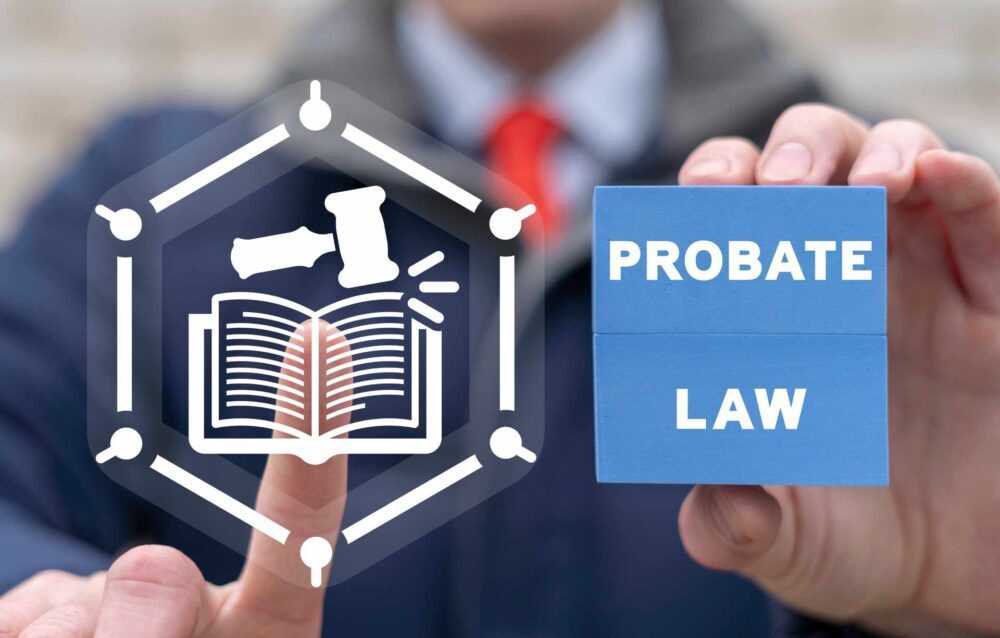 a man holding up a probate law sign Contentious Probate – What are the Grounds for Contesting a Will? a man holding up a probate law sign